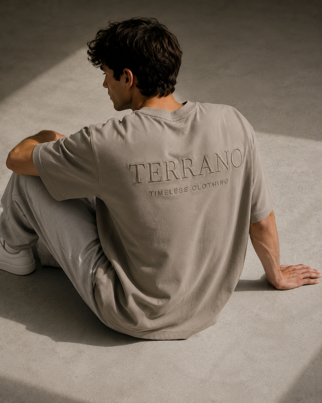 Signature Oversized Tee – Taupe