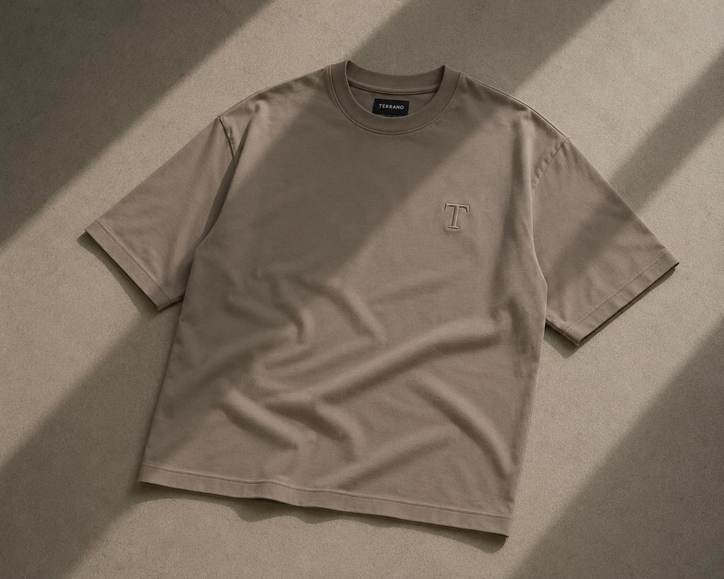 Signature Oversized Tee – Taupe