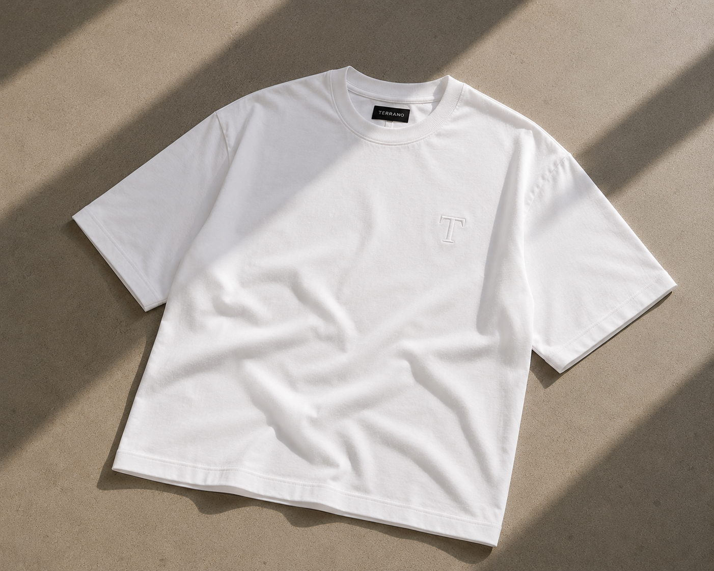 Signature Oversized Tee – White