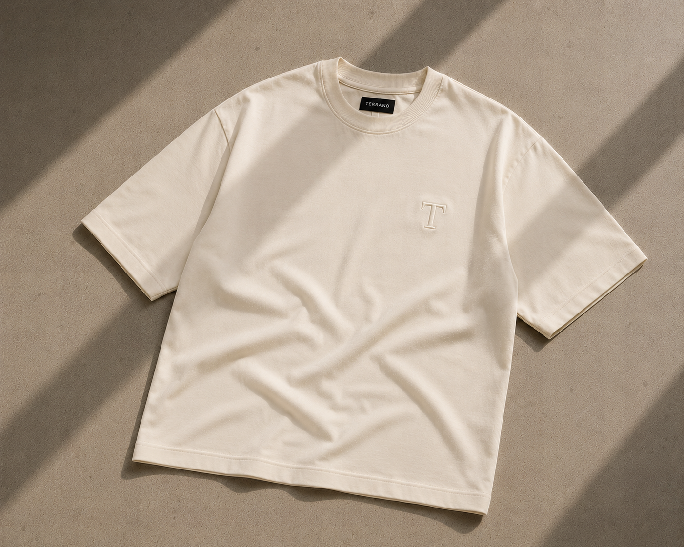 Signature Oversized Tee - Cream