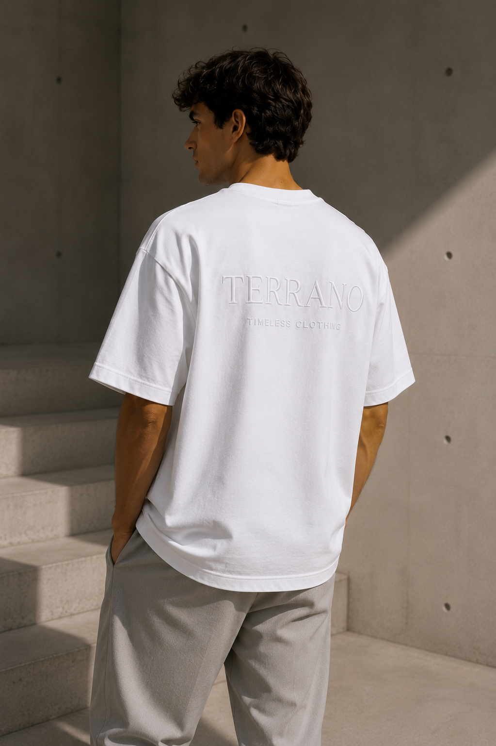 Signature Oversized Tee – White