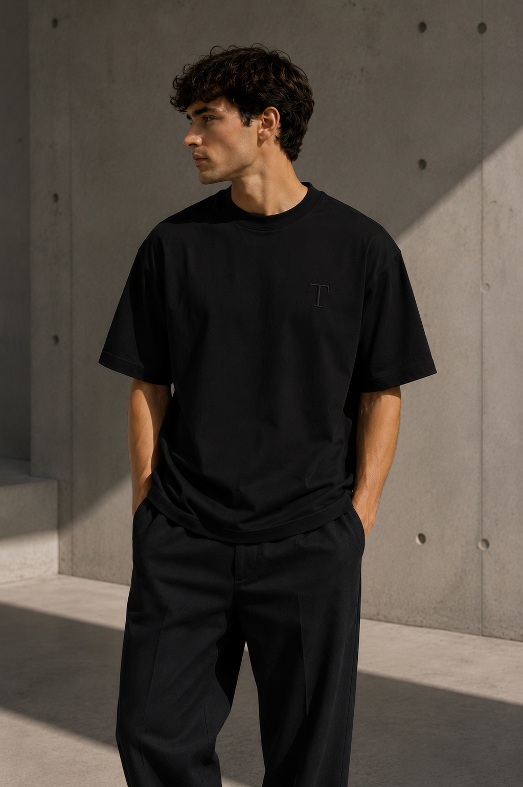 Signature Oversized Tee – Black