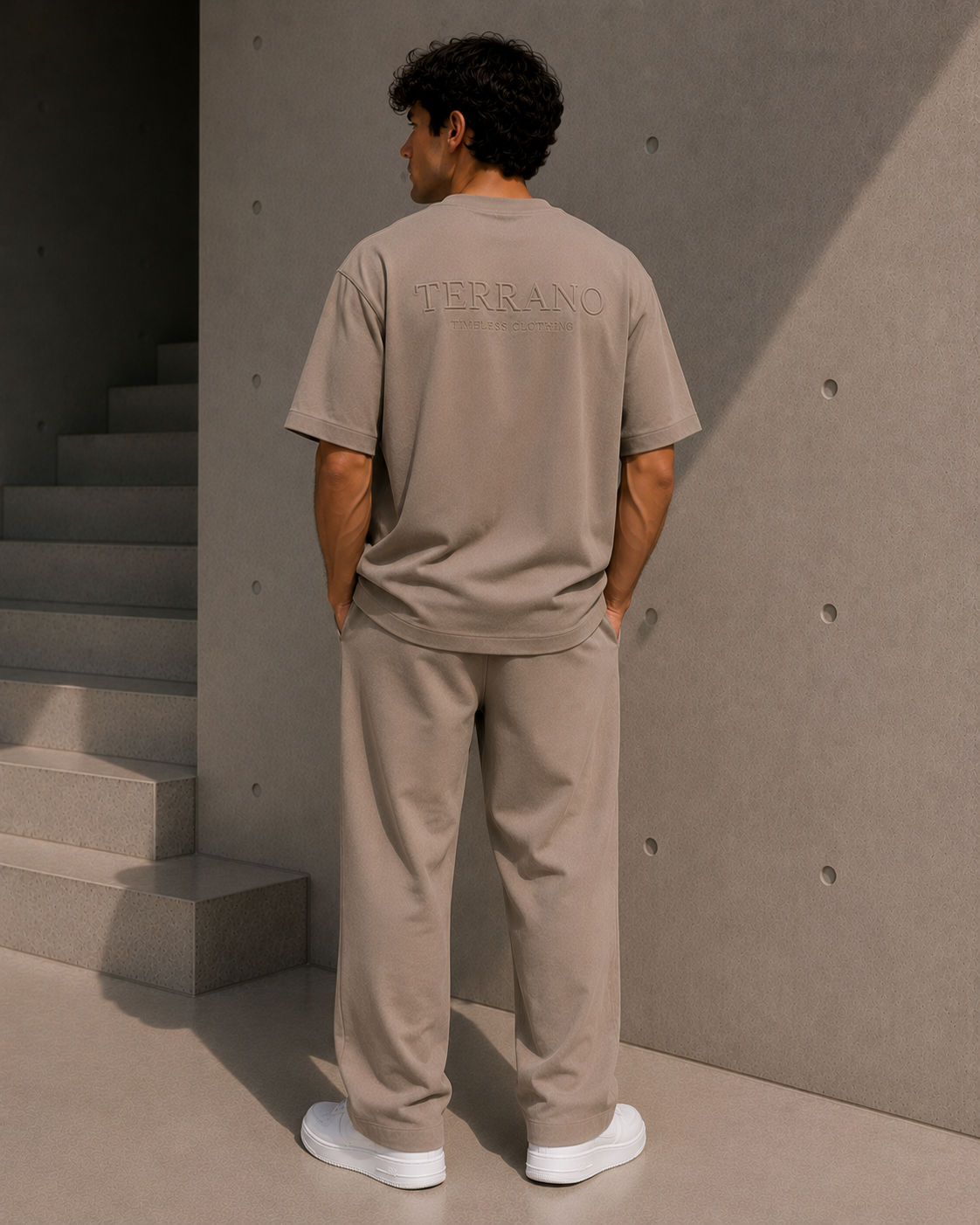 Signature Oversized Tee – Taupe